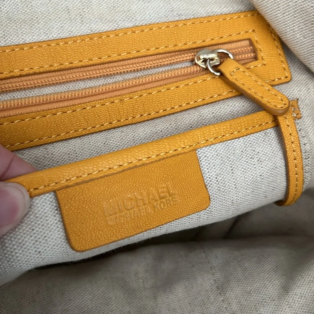 Michael Kors Santorini Woven Straw Tote Bag